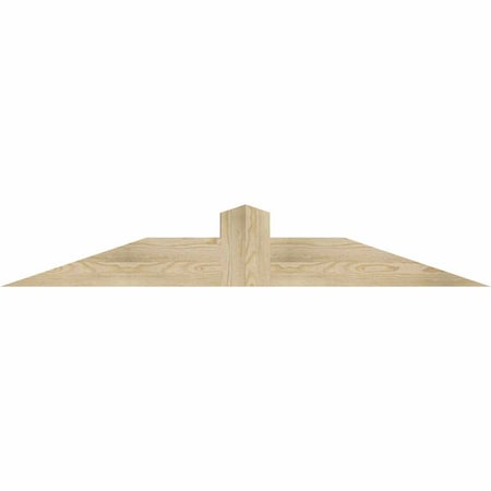 Ekena Millwork Portland Rough Sawn Timber Gable Bracket, Douglas Fir, 60"W x 10"H x 4"D x 6"F, 4/12 Pitch GBW060X10X0406POR00RDF